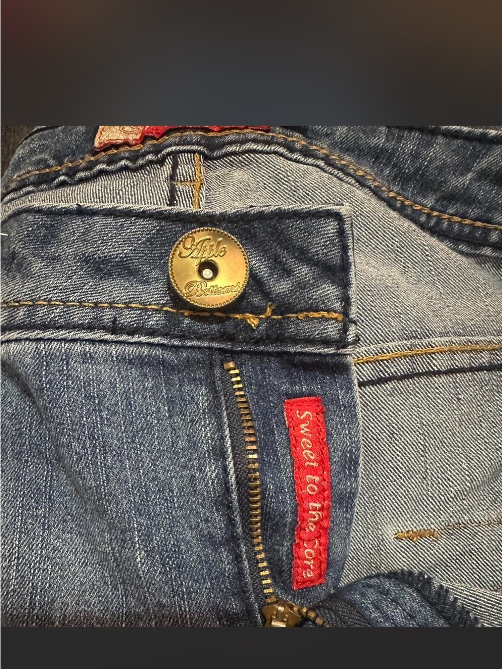 Apple Bottoms Blue Denim Jeans with Red Label